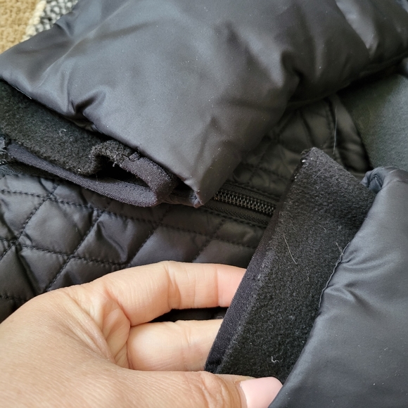 The Northface Black Goose Down Puffer Belted Winter Jacket - Picture 4 of 12